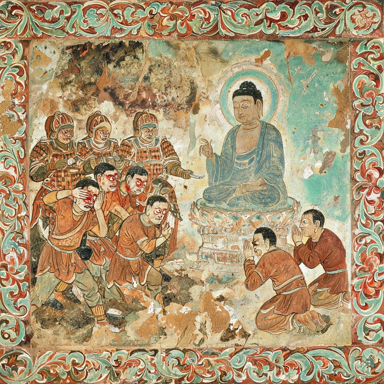 Five Hundred Bandits Become Buddhas