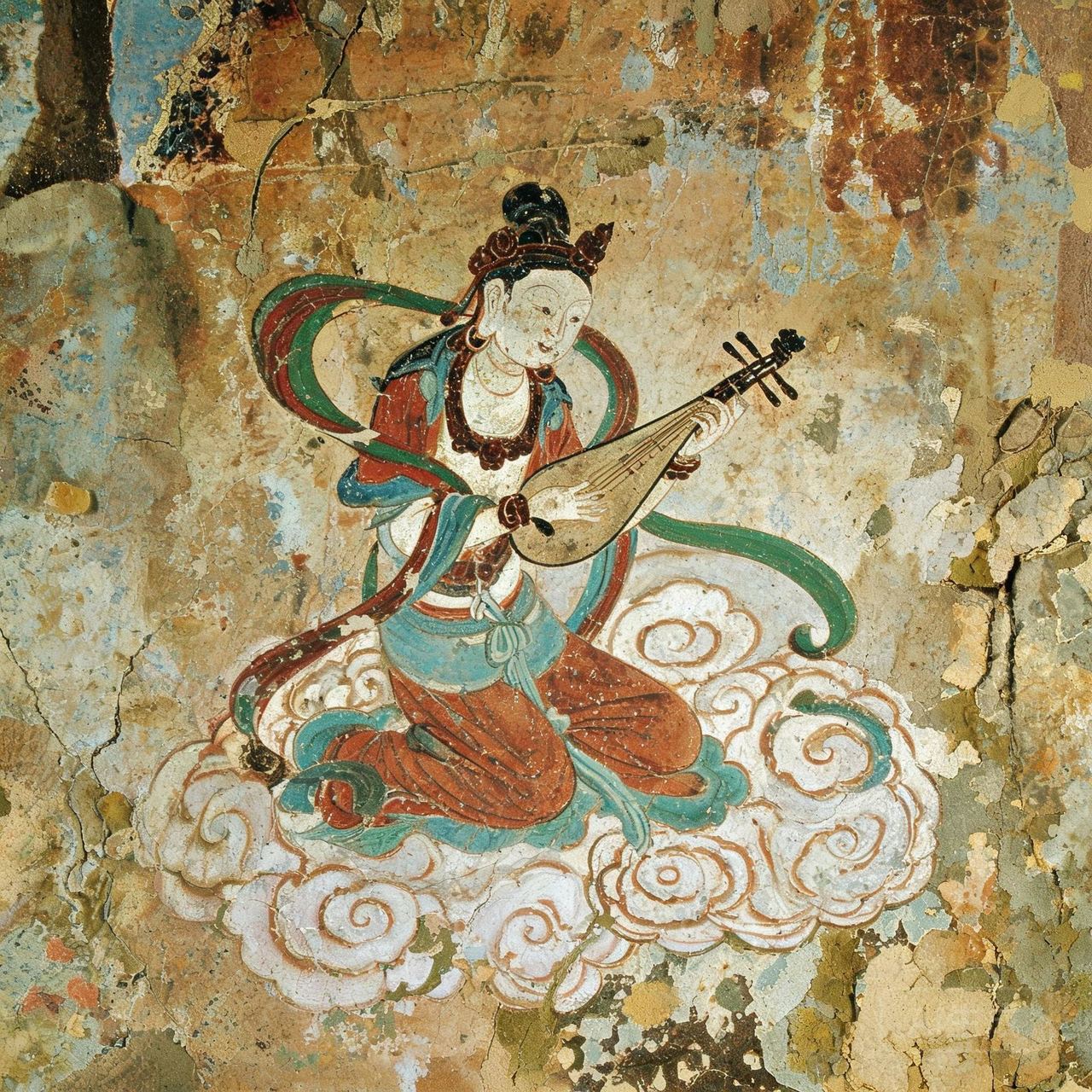 Apsara with Pipa