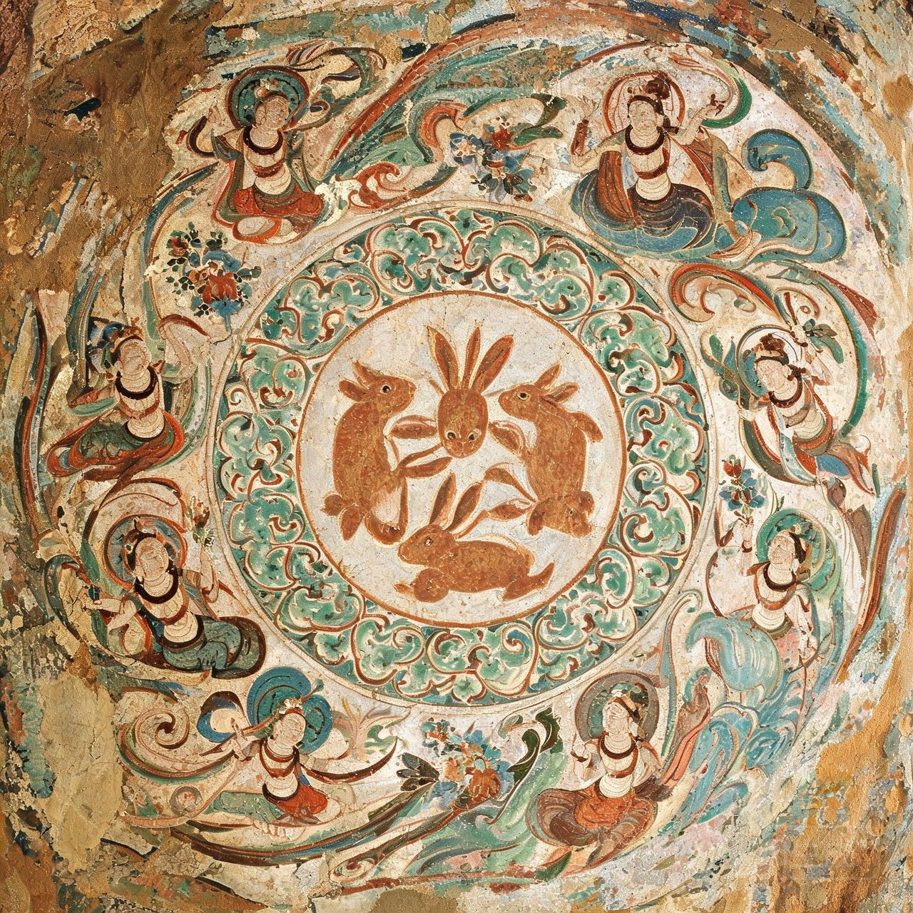 Three Hares Ceiling