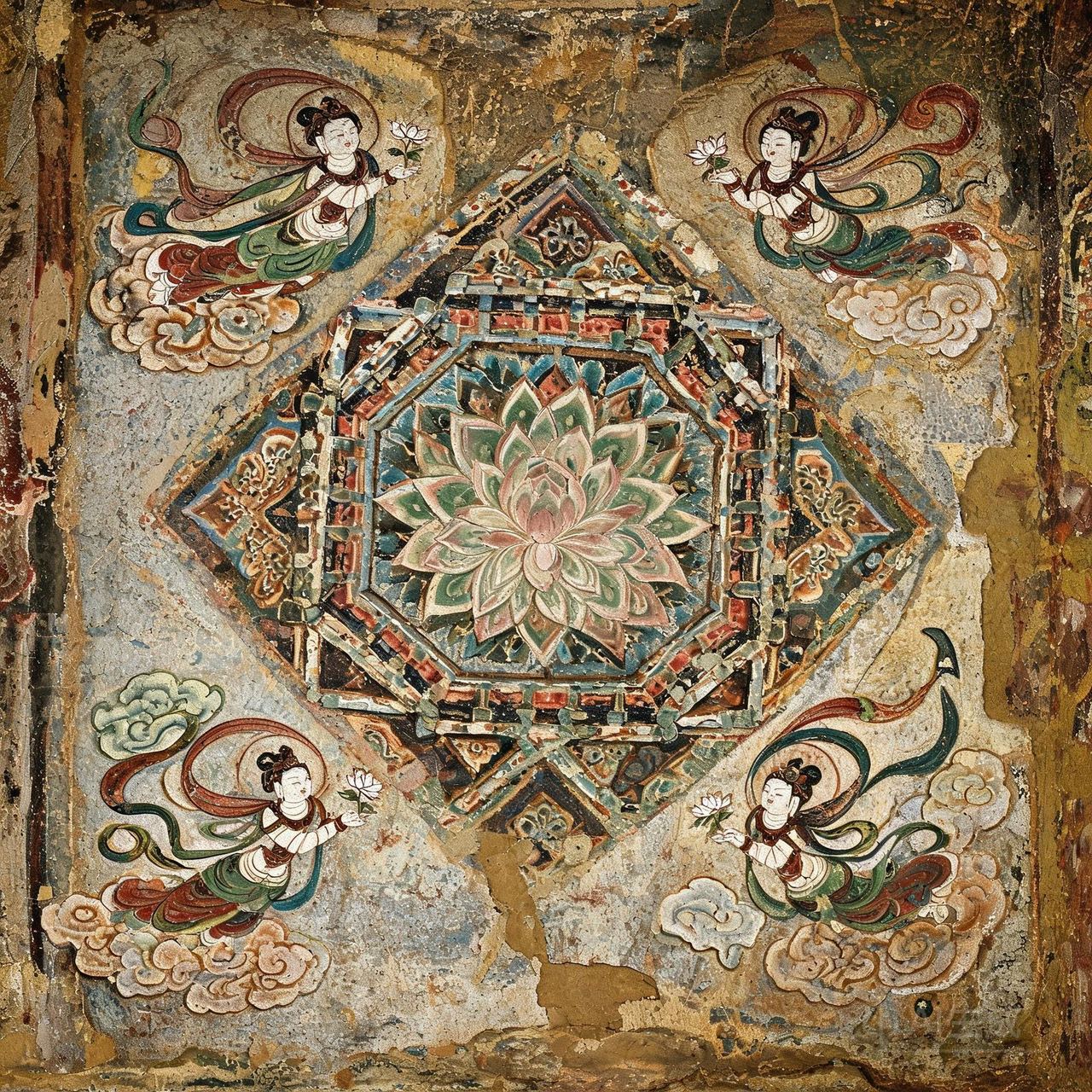 Dragon Ceiling Apsara