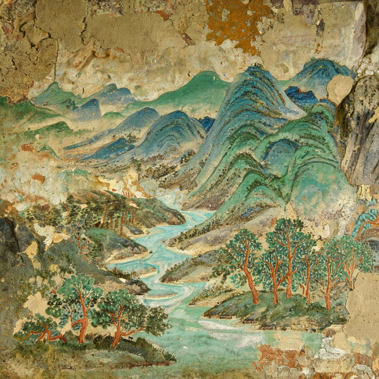 Blue-Green Landscape