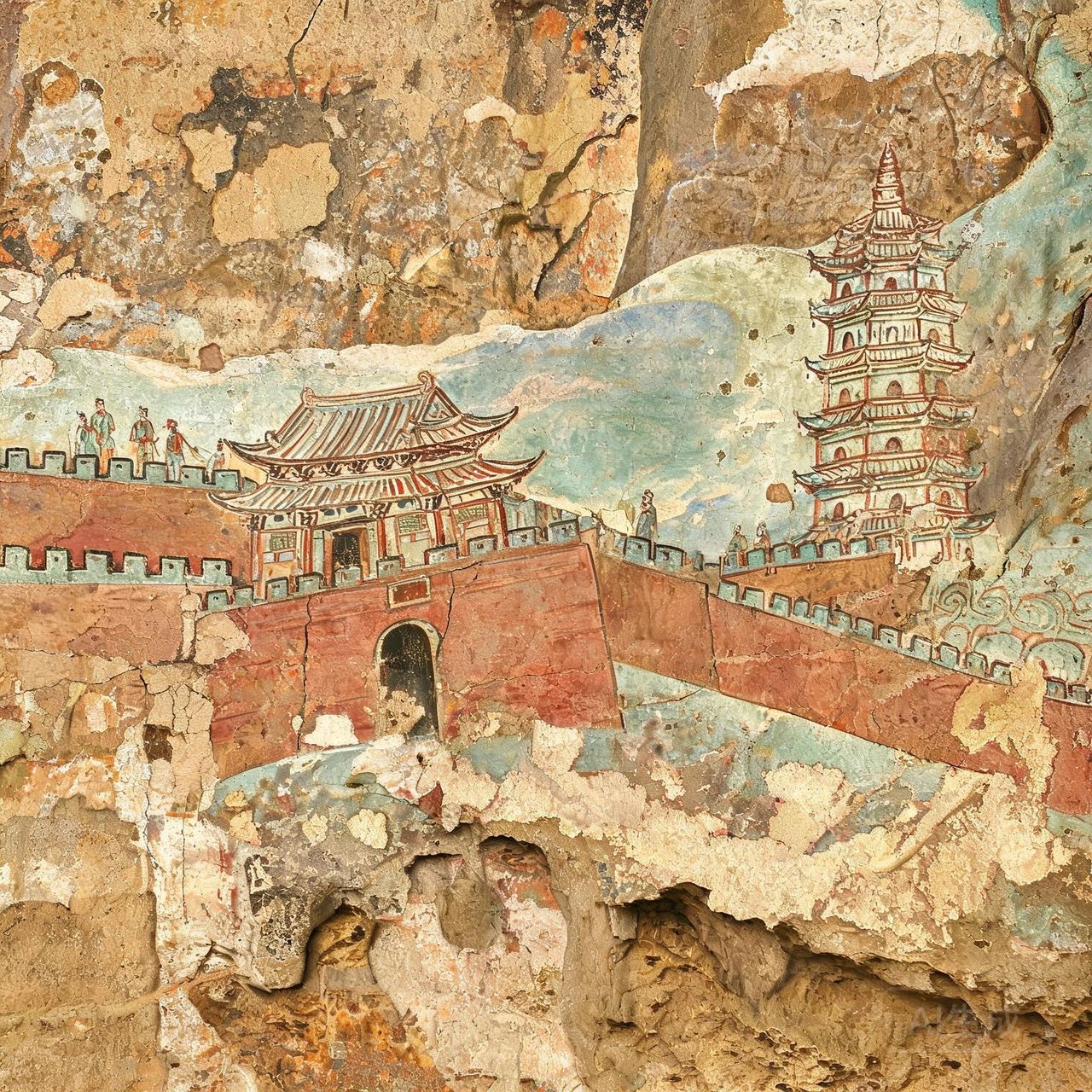 City Wall and Stupa
