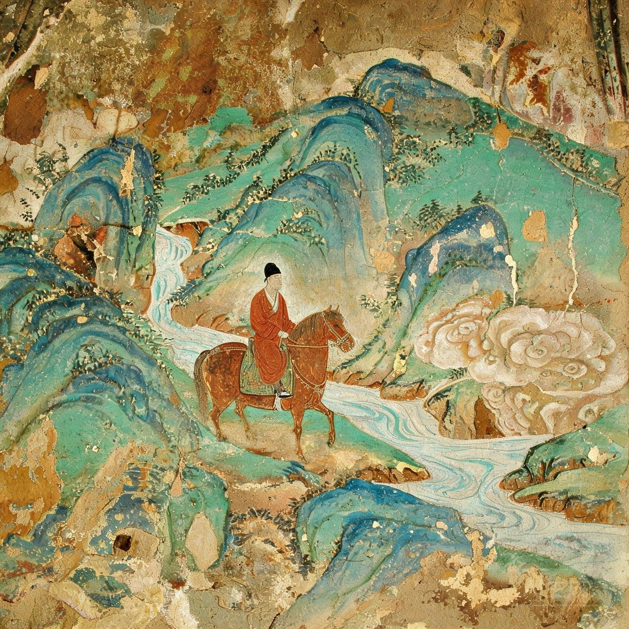 Travelers in Mountains