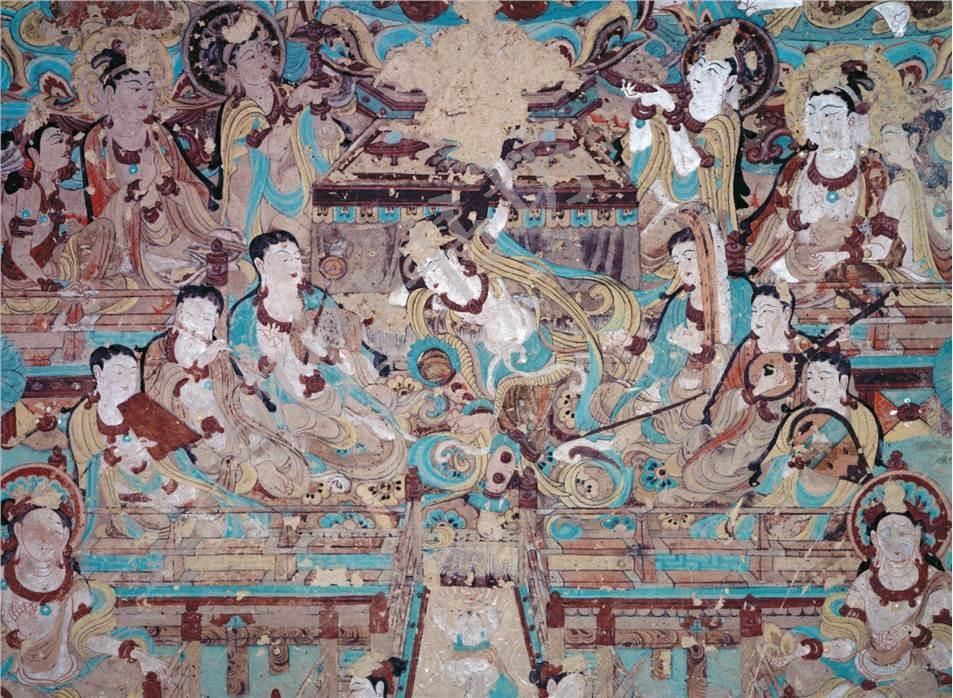 伎乐天 — 莫高窟·伎乐（実写資料）